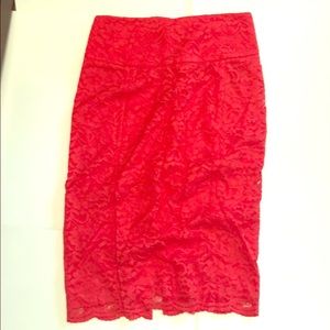 Lace Pencil Skirt